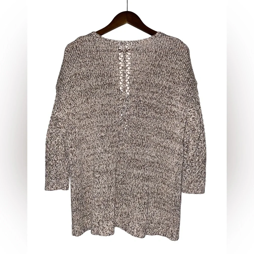 J. Jill Chunky‎ Knit Sweater Women M Open Weave Pullover Grannycore